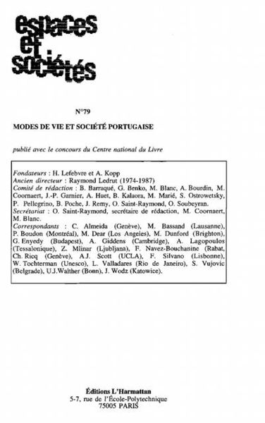 Produktbild: Modes de vie et societe portugaise