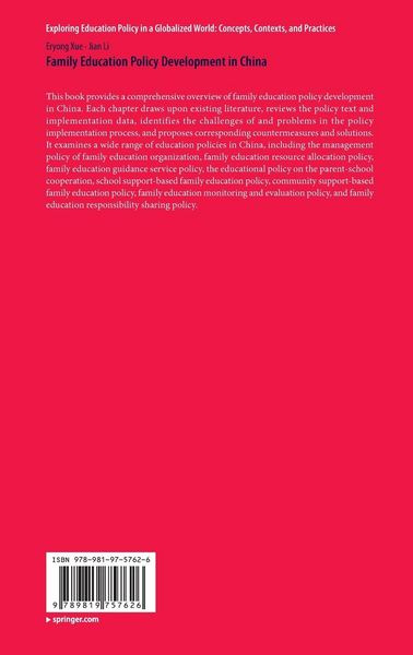 Produktbild: Family Education Policy Development in China