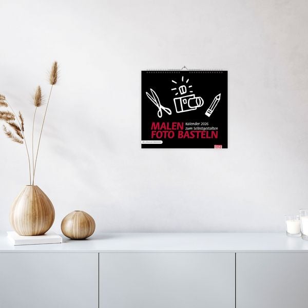 Produktbild: Times&more Bastelkalender schwarz 2026