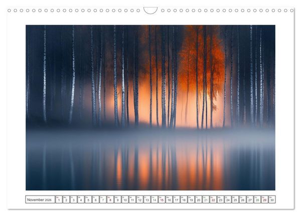 Produktbild: Birkenzauber (Wandkalender 2026 DIN A3 quer), CALVENDO Monatskalender