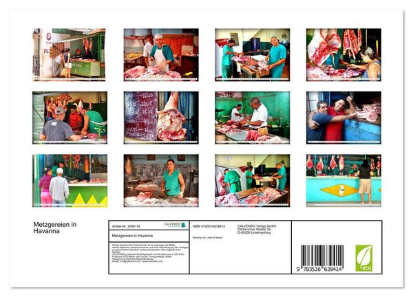 Produktbild: Metzgereien in Havanna (Wandkalender 2026 DIN A4 quer), CALVENDO Monatskalender