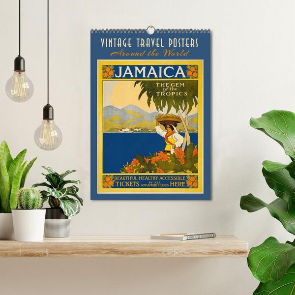 Produktbild: Vintage Travel Posters around the World (Wall Calendar 2026 DIN A3 portrait), CALVENDO 12 Month Wall Calendar
