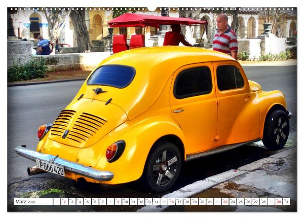 Produktbild: RENAULT - Franz&ouml;sische Klassiker in Kuba (Wandkalender 2025 DIN A2 quer), CALVENDO Monatskalender