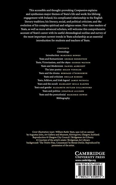 Produktbild: The Cambridge Companion to W. B. Yeats