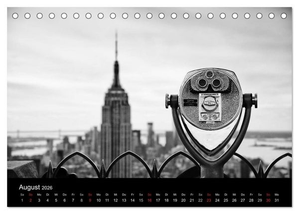 Produktbild: New York 2026 (Tischkalender 2026 DIN A5 quer), CALVENDO Monatskalender