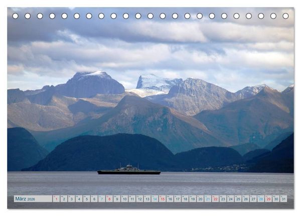 Produktbild: Norwegen - Hurtigruten (Tischkalender 2026 DIN A5 quer), CALVENDO Monatskalender