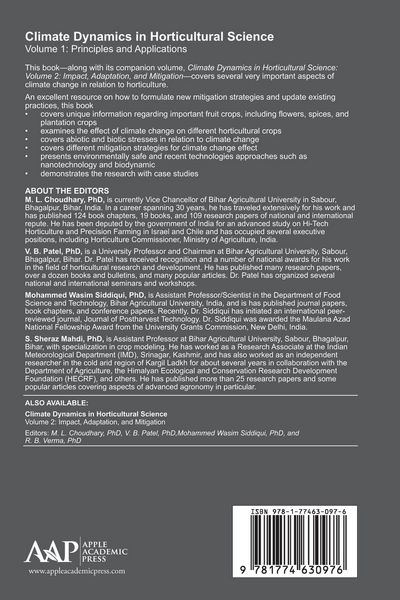 Produktbild: Climate Dynamics in Horticultural Science, Volume One