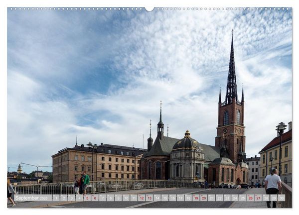 Produktbild: Stockholm - Mal anders gesehen (Wandkalender 2026 DIN A2 quer), CALVENDO Monatskalender