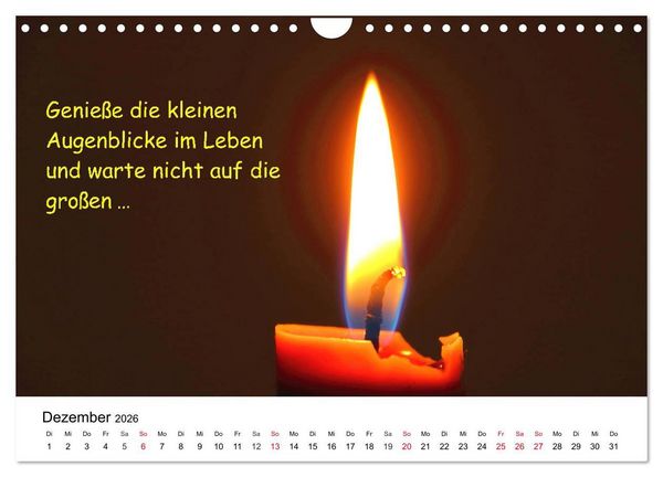Produktbild: Lebensweisheiten 2026 (Wandkalender 2026 DIN A4 quer), CALVENDO Monatskalender
