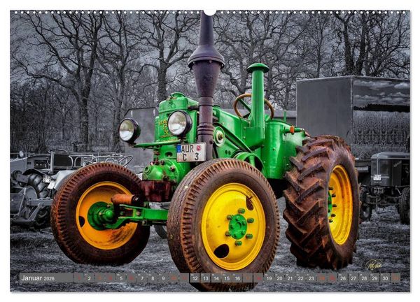 Produktbild: Traktoren - Oldtimer (hochwertiger Premium Wandkalender 2026 DIN A2 quer), Kunstdruck in Hochglanz