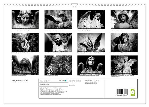 Produktbild: Engel-Tr&auml;ume (Wandkalender 2026 DIN A3 quer), CALVENDO Monatskalender