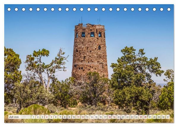 Produktbild: GRAND CANYON M&auml;chtige Schlucht (Tischkalender 2026 DIN A5 quer), CALVENDO Monatskalender