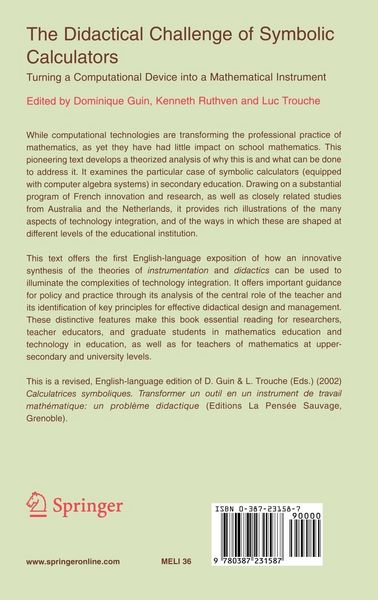 Produktbild: The Didactical Challenge of Symbolic Calculators