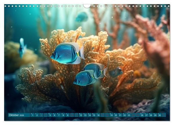 Produktbild: Fantasie bei die Fische! (Wandkalender 2026 DIN A3 quer), CALVENDO Monatskalender