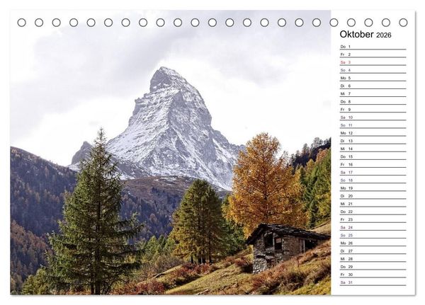 Produktbild: Matterhorn. Der Berg der Berge (Tischkalender 2026 DIN A5 quer), CALVENDO Monatskalender
