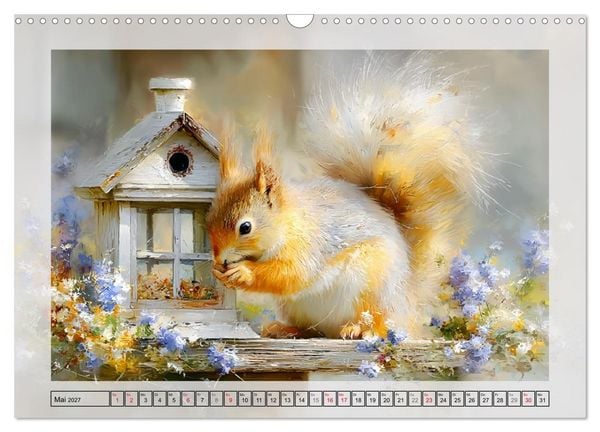 Produktbild: Eichh&ouml;rnchen. Zauberhafte Momente in der Natur (Wandkalender 2027 DIN A3 quer), CALVENDO Monatskalender