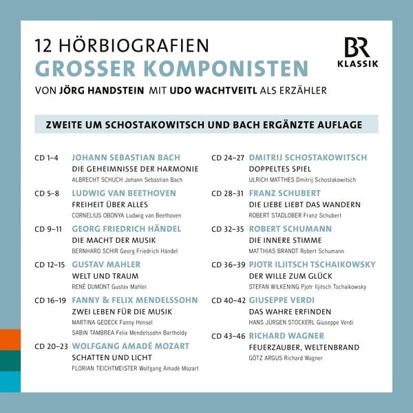 Produktbild: 12 H&ouml;rbiografien gro&szlig;er Komponisten