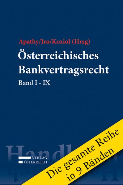 Produktbild: Reihe zum &Ouml;sterreichischen Bankvertragsrecht
