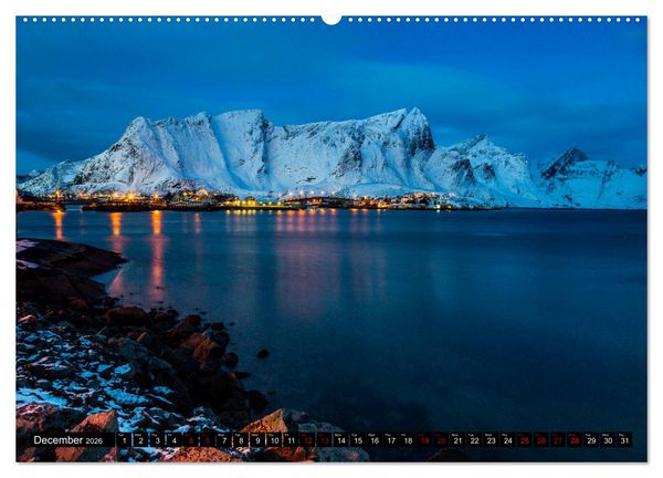 Produktbild: Lofoten. Nature Water Light (High Quality Premium Wall Calendar 2026 DIN A2 landscape),CALVENDO 12 Month Wall Calendar