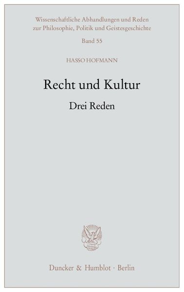 Produktbild: Recht und Kultur.