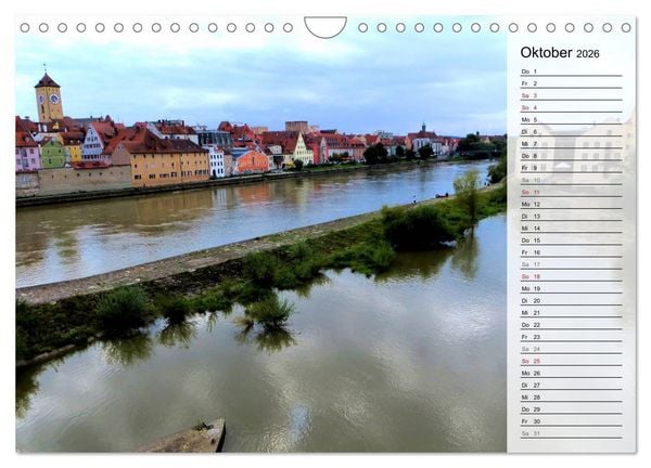 Produktbild: REGENSBURG - Impressionen (Wandkalender 2026 DIN A4 quer), CALVENDO Monatskalender