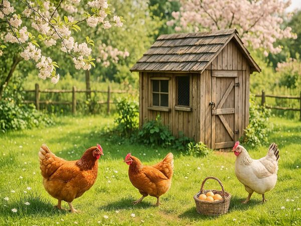 Produktbild: CALVENDO Puzzle Zwischen Bl&uuml;ten und H&uuml;hnerfedern | 1000 Teile Lege-Gr&ouml;&szlig;e 64x48cm Foto-Puzzle f&uuml;r gl&uuml;ckliche Stunden