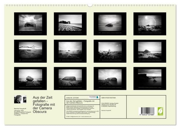 Produktbild: Aus der Zeit gefallen - Fotografie mit der Camera Obscura (hochwertiger Premium Wandkalender 2026 DIN A2 quer), Kunstdruck in Hochglanz