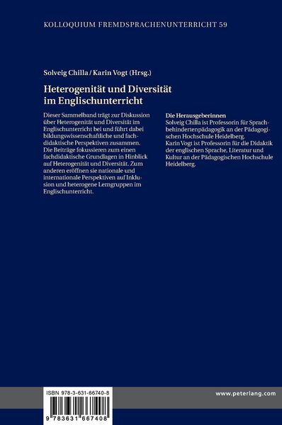 Produktbild: Heterogenit&auml;t und Diversit&auml;t im Englischunterricht