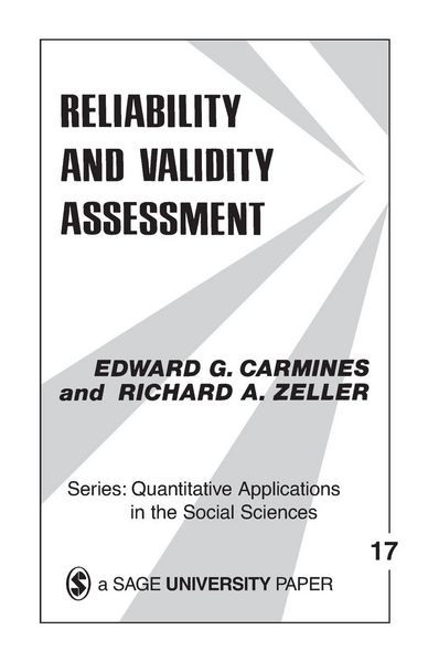 Produktbild: Reliability and Validity Assessment