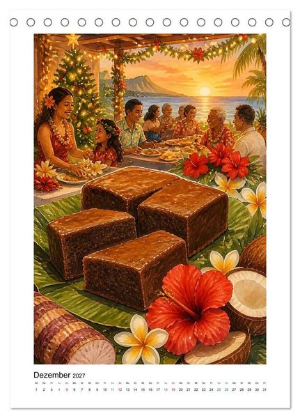 Produktbild: Aloha K&uuml;che - Gemalte Gaumenfreuden (Tischkalender 2027 DIN A5 hoch), CALVENDO Monatskalender