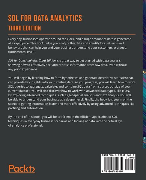 Produktbild: SQL for Data Analytics - Third Edition