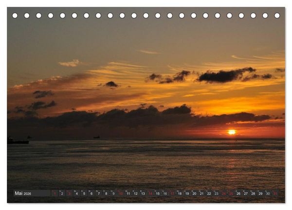 Produktbild: Sonne, Meer und Wolken (Tischkalender 2026 DIN A5 quer), CALVENDO Monatskalender