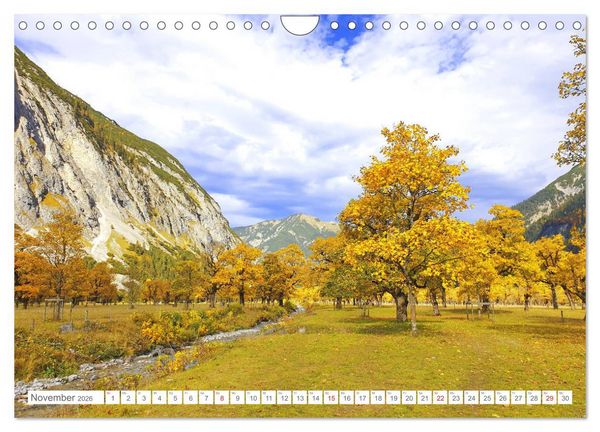 Produktbild: Indian Summer in der Eng - Das Naturdenkmal Gro&szlig;er Ahornboden (Wandkalender 2026 DIN A4 quer), CALVENDO Monatskalender
