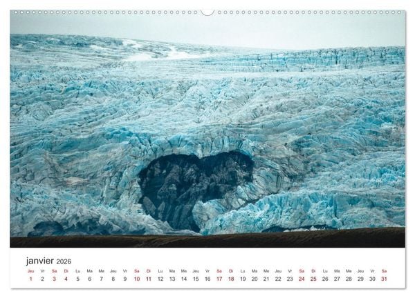 Produktbild: L'&eacute;t&eacute; sur les &icirc;les Svalbard (Calendrier mural 2026 DIN A2 vertical), CALVENDO calendrier mensuel