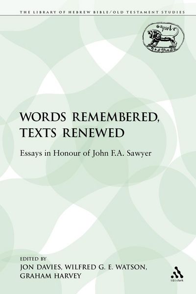 Produktbild: Words Remembered, Texts Renewed