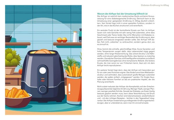 Produktbild: Airfryer Balance &ndash; Genussvoll essen trotz Diabetes
