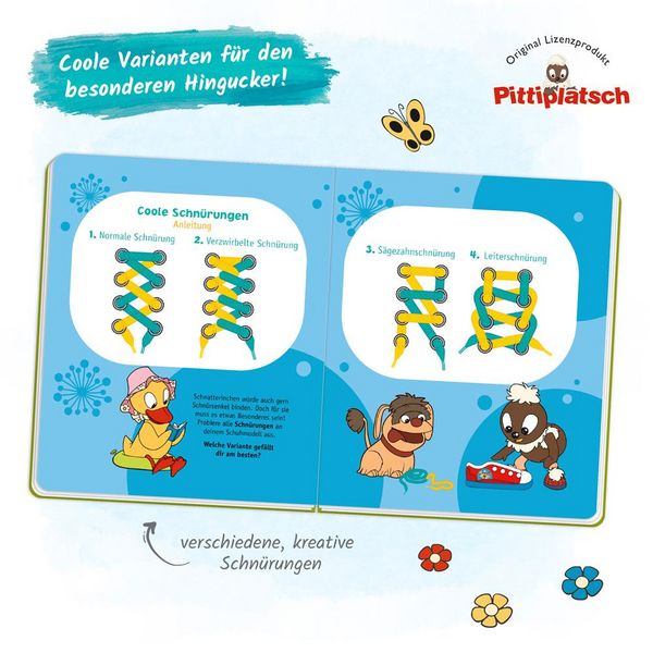 Produktbild: Tr&ouml;tsch Unser Sandm&auml;nnchen Das Schn&uuml;rsenkelbuch Pittiplatsch Schuhe binden leicht gemacht