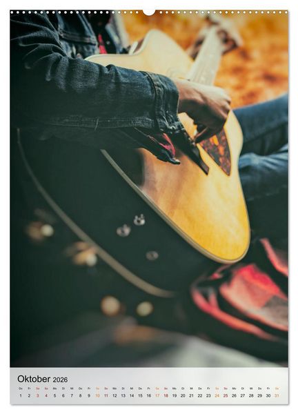 Produktbild: Gitarren Liebe (hochwertiger Premium Wandkalender 2026 DIN A2 hoch), Kunstdruck in Hochglanz