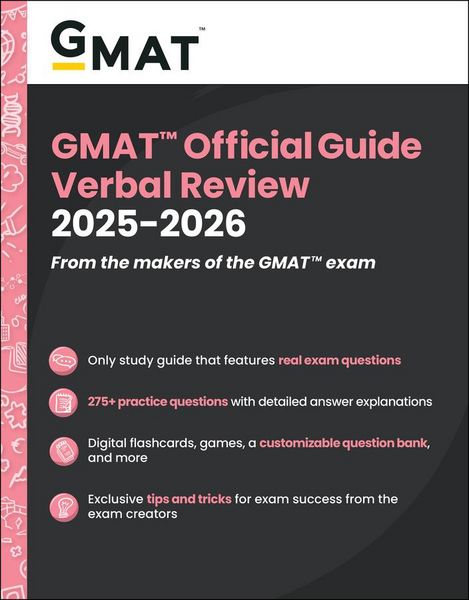Produktbild: GMAT Official Guide Verbal Review 2025-2026