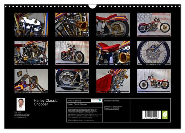 Produktbild: Harley Classic Chopper (Wandkalender 2026 DIN A3 quer), CALVENDO Monatskalender