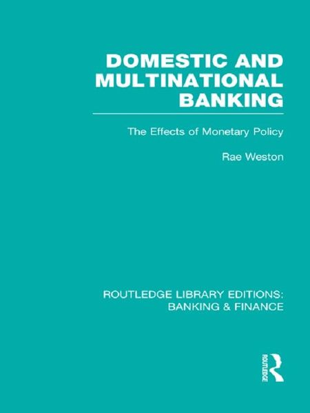 Produktbild: Domestic and Multinational Banking (RLE Banking & Finance)