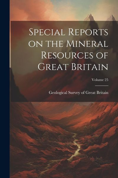Produktbild: Special Reports on the Mineral Resources of Great Britain; Volume 25