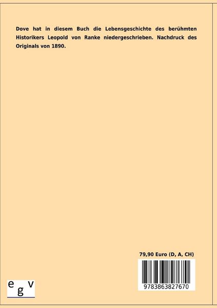 Produktbild: Zur eigenen Lebensgeschichte von Leopold von Ranke