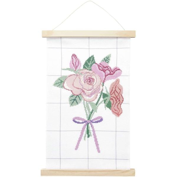 Produktbild: Stickpackung Gez&auml;hlter Kreuzstich, Blumenstrau&szlig; mit Posterh&auml;