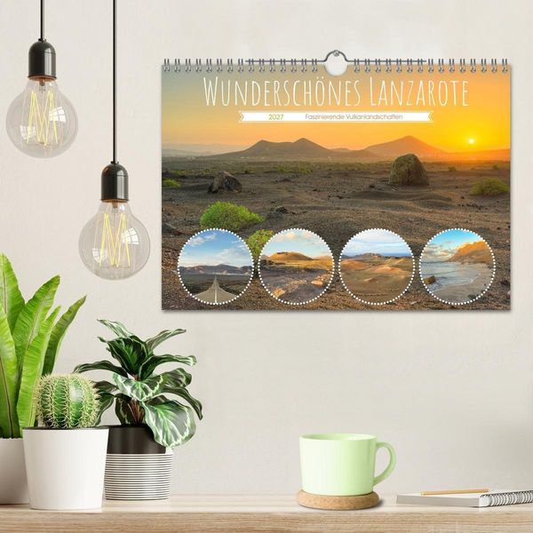 Produktbild: Wundersch&ouml;nes Lanzarote (Wandkalender 2027 DIN A4 quer), CALVENDO Monatskalender