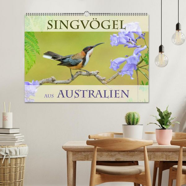Produktbild: Singv&ouml;gel aus Australien (Wandkalender 2026 DIN A2 quer), CALVENDO Monatskalender