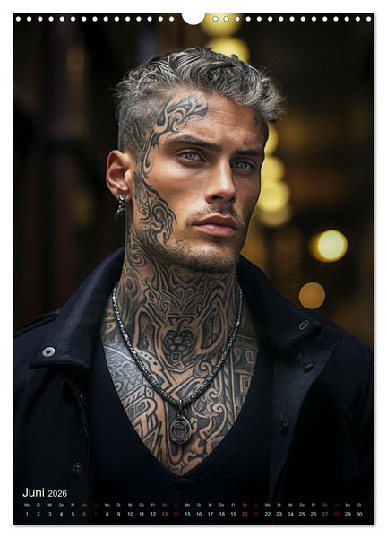 Produktbild: Tattoos Kunst auf der Haut (Wandkalender 2026 DIN A3 hoch), CALVENDO Monatskalender