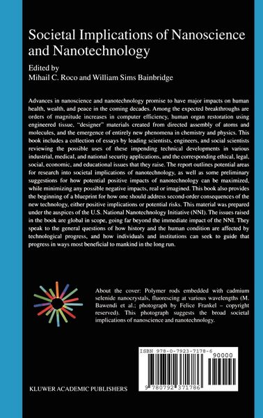 Produktbild: Societal Implications of Nanoscience and Nanotechnology