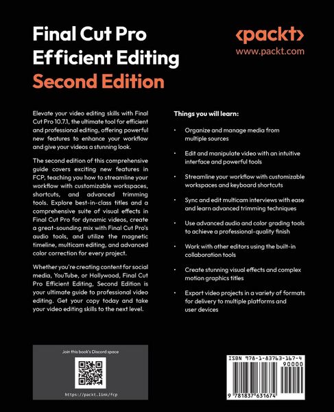 Produktbild: Final Cut Pro Efficient Editing - Second Edition