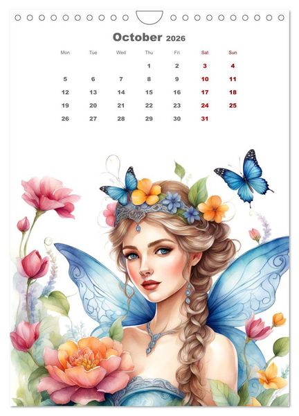 Produktbild: The fairies (Wall Calendar 2026 DIN A4 portrait), CALVENDO 12 Month Wall Calendar
